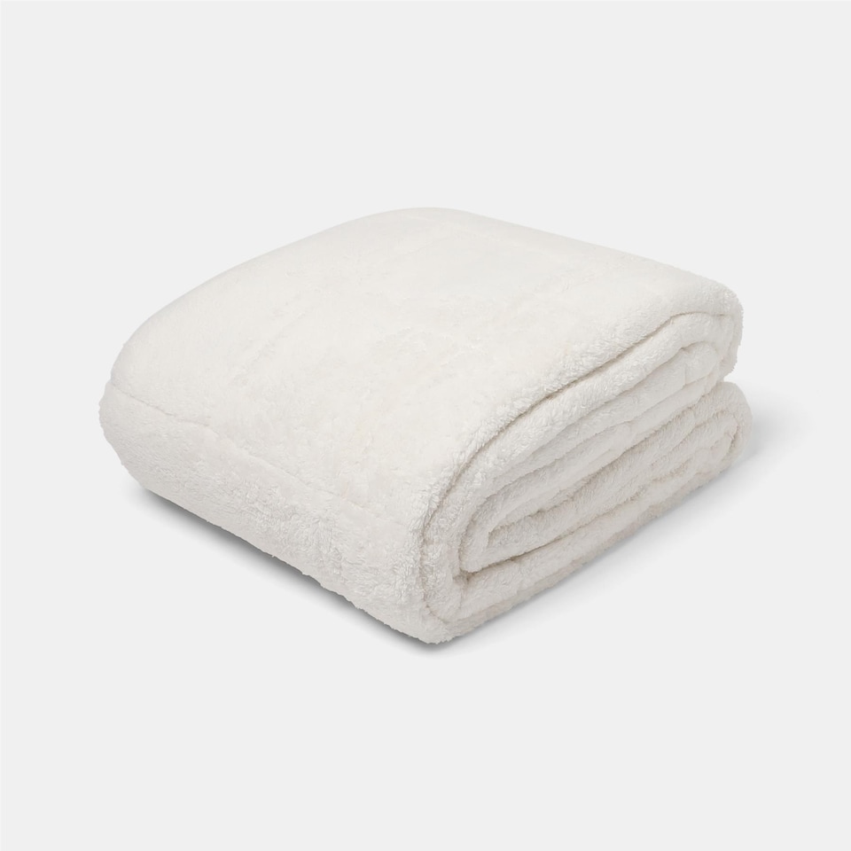 image 1 of OHS Teddy Fleece 8kg Weighted Blanket Sensory Sleep Therapy 150 x 200cm