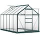 image 1 of Outsunny 6x10ft Walk-In Polycarbonate Greenhouse Plant Grow Galvanized Aluminium