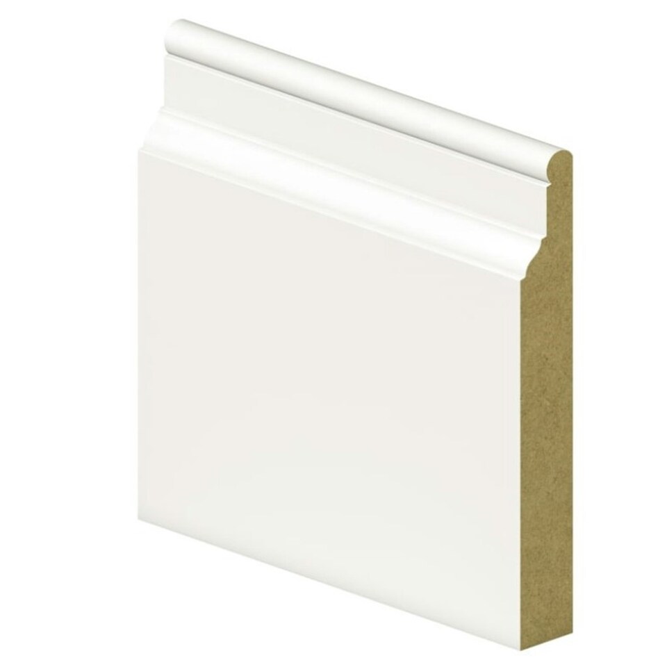 image 1 of PACK OF 20 - Georgian White Primed MDF Architrave - 18mm x 94mm x 2200mm