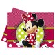 image 1 of Disney Plastic Minnie Mouse Party Table Cover - Red/Green/White - One Size