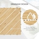 image 4 of Outsunny 9 Pcs Interlocking Flooring Tiles for Patio, Balcony, Hot Tub, Yellow