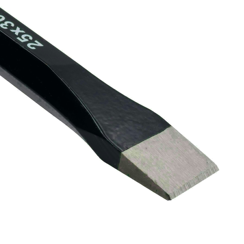 image 1 of Soft Grip Guarded Handled Cold Chisel 300mm x 25mm for Masonry Bricks Blocks