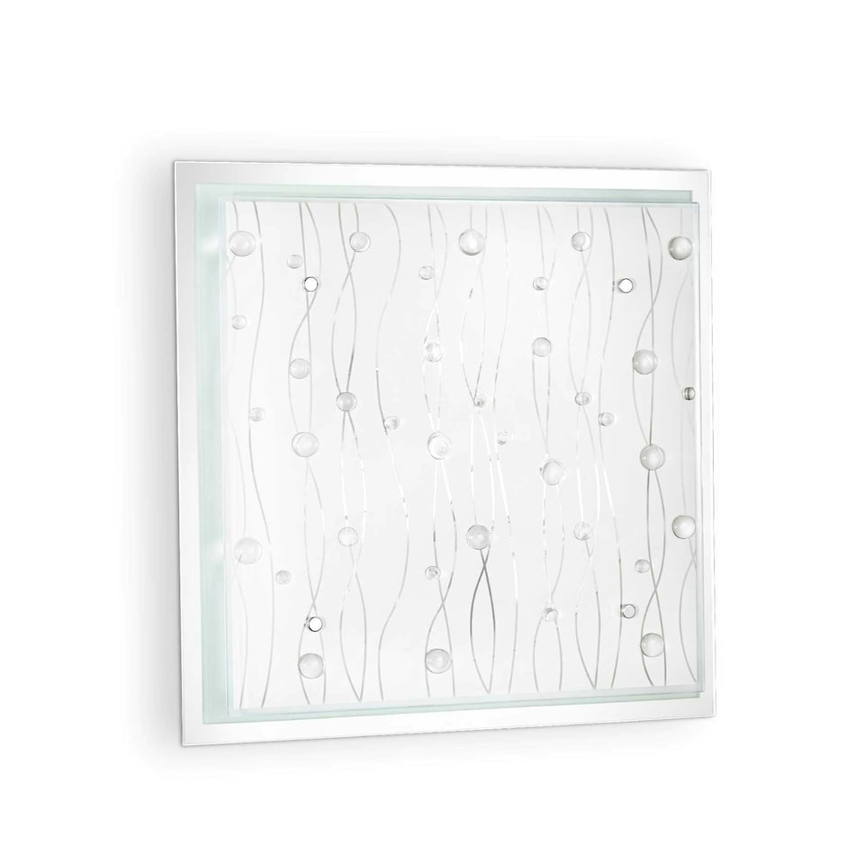 Ocean 3 Light Indoor Large Flush Light Clear, E27