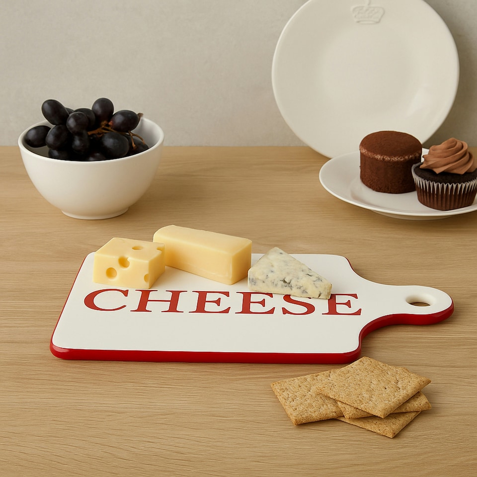 image 1 of Interiors By Premier Stylish Paddle Cheese Board, Durable Design Cheese Board For Efiicient Cooking, Convenient Stoneware Board
