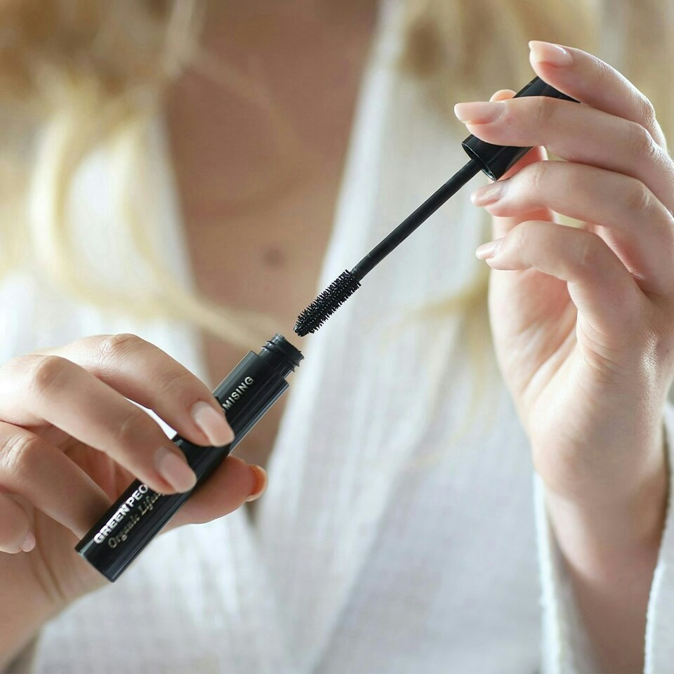 image 1 of Green People Volumising Mascara - Natural Mascara for Sensitive Eyes - Long Lasting Colour - Pregnancy Safe, Gluten Free, Cruelty Free - Brown, 7ml Brown