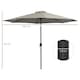 image 5 of Outsunny 3(m) Patio Umbrella Outdoor Sunshade Canopy Tilt Grey