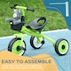 image 6 of AIYAPLAY Trike W/ Adjustable Seat Basket, Kids Tricycle for 2-5 Years Old, Green