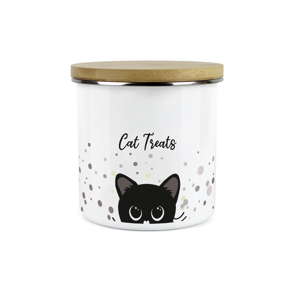 image 1 of Cat Treats Large Storage Canister