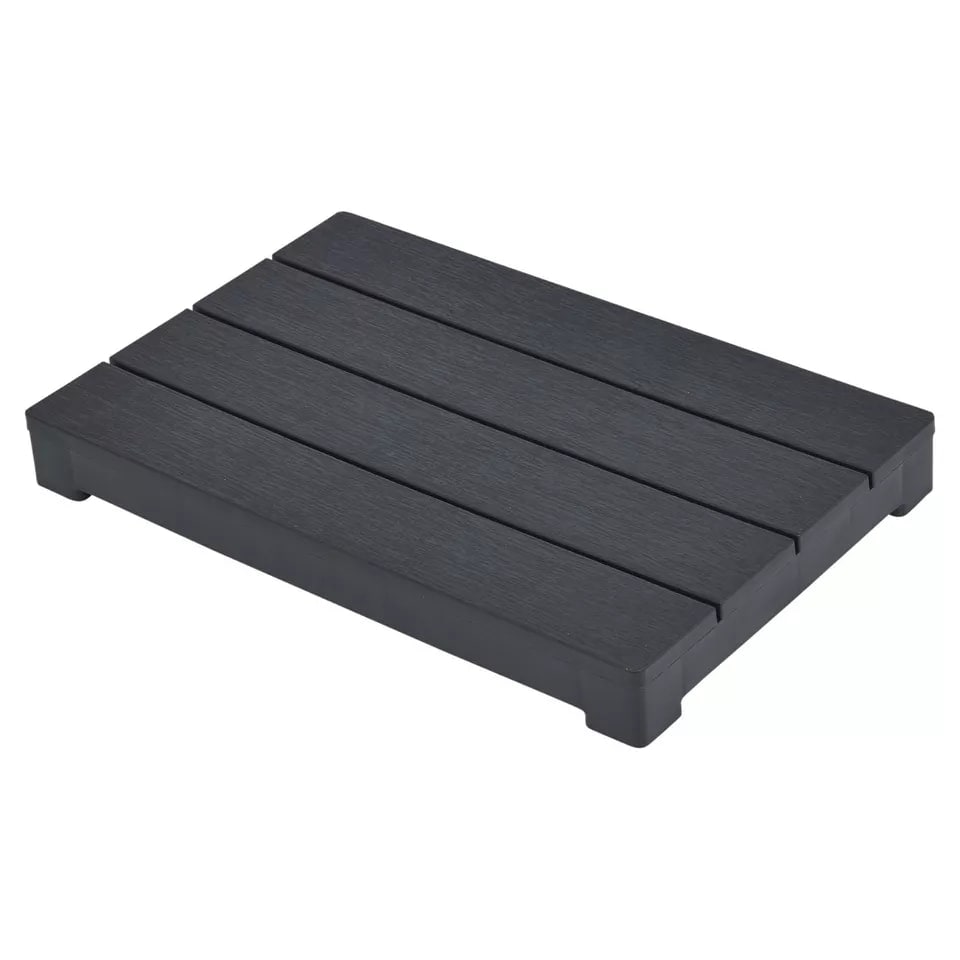 image 1 of Black Weatherproof Plastic Garden Table