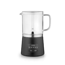 CASO Design CappuLatte Electric Milk Frother with 5 Functions, Hot Chocolate Maker with Glass Jug - 400ml Capacity