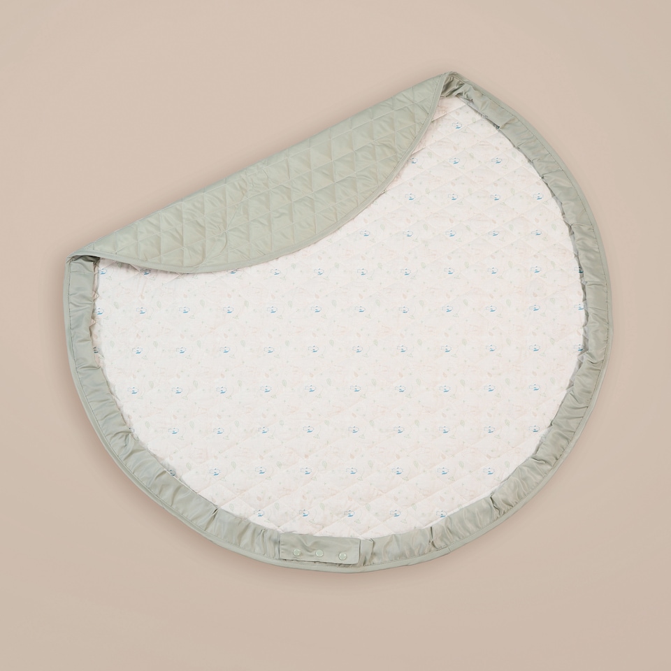 image 1 of 2-in-1 Toy Storage Bag & Playmat - Sage