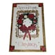 image 1 of To a Special Family Floral Wreath Design Christmas Card