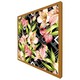 image 1 of Bright plants on geometric background (Picture Frame) Brown | Oak | XL
