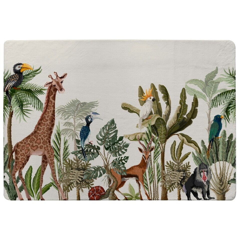 image 1 of Tropical Animals (Rug) Multi | Small: 60x110cm