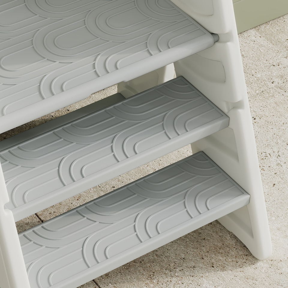 image 1 of AIYAPLAY Toddler Step Stool with Handle, Foldable & Adjustable, Non-Slip | Grey