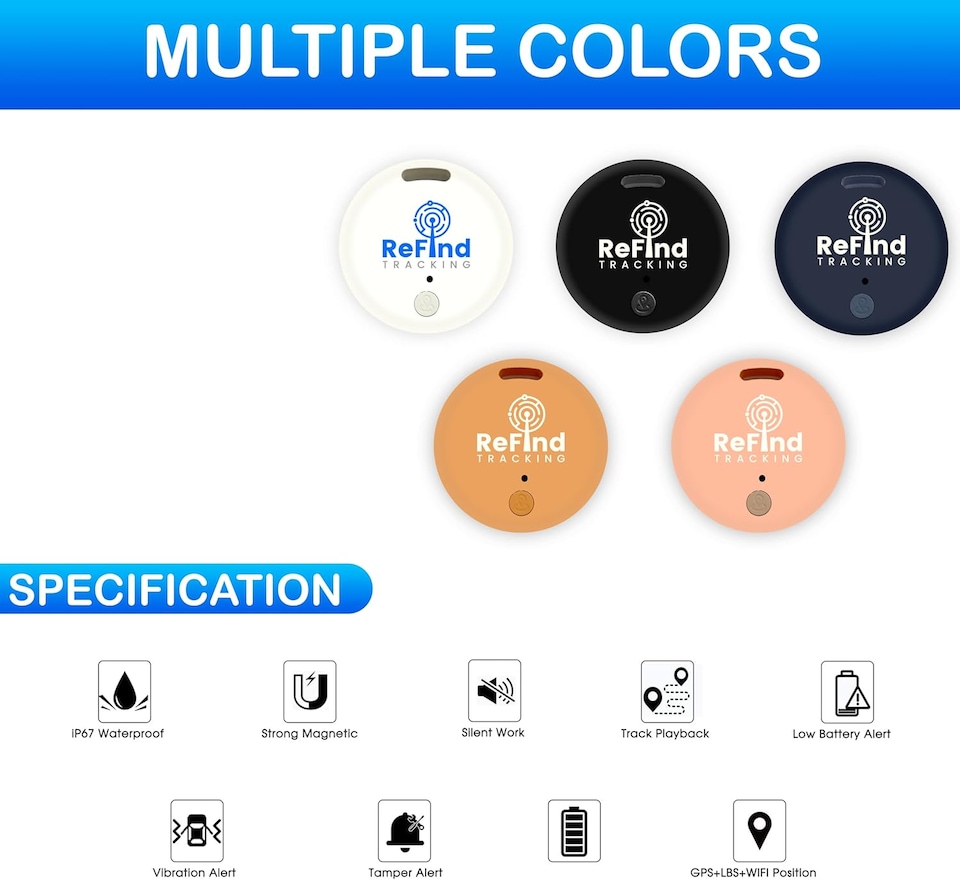 image 1 of R2 Smart Tracker for Android & iPhone Bluetooth 5.0 Samsung GPS AirTag