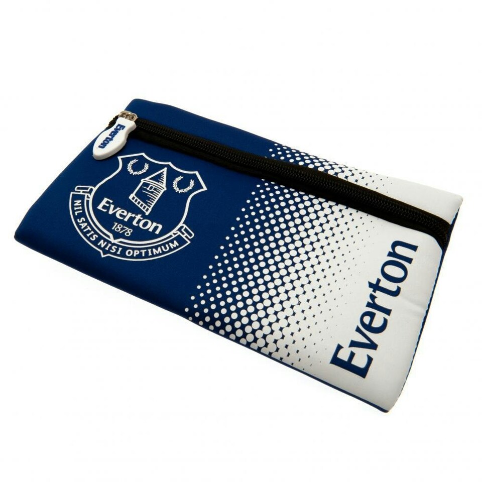 image 1 of Everton FC Official Fade Pencil Case - Blue/White - One Size