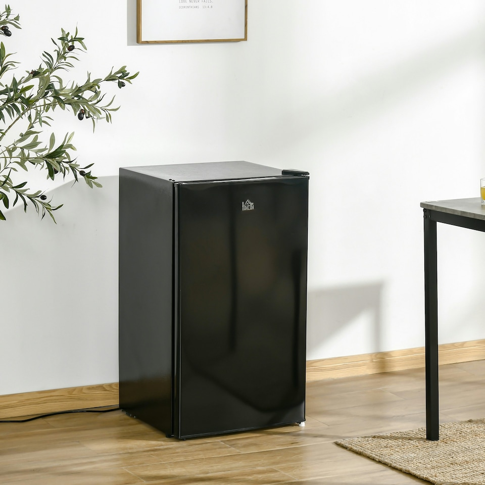 image 1 of HOMCOM 91L Freestanding Under Counter Fridge with Reversible Door