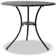 image 2 of Centurion Supports OSHOWA Garden and Patio Table and 4 Large Chairs with Armrests Cast Aluminium Bistro Set - Black