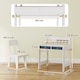 image 5 of AIYAPLAY Kids Desk and Chair Set, Art Table and Chair Set for children with Hutch & Drawers, Gift for Aged 3-8, Student Study Writing Table for Home School Bedroom Playroom