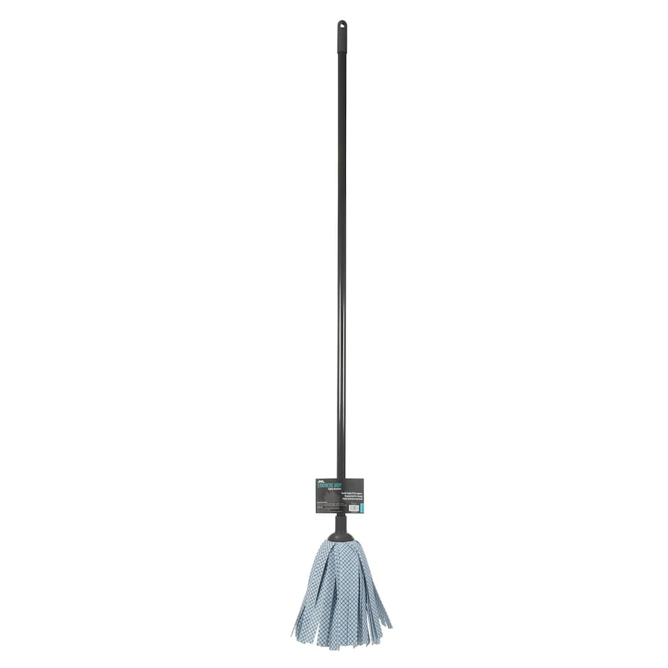 image 1 of JVL Super-Absorbent Lightweight Synthetic Floor Mop, Grey