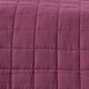 image 3 of Homescapes Cotton Quilted Reversible Bedspread Lavender Purple -150 x 200 cm Purple