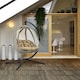 image 7 of Outsunny Folding Hanging Egg Chair w/ Cushion and Stand for Indoor Grey