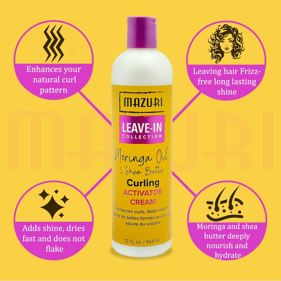 image 1 of Mazuri Leave In Collection Curling Activator Cream 454 ml