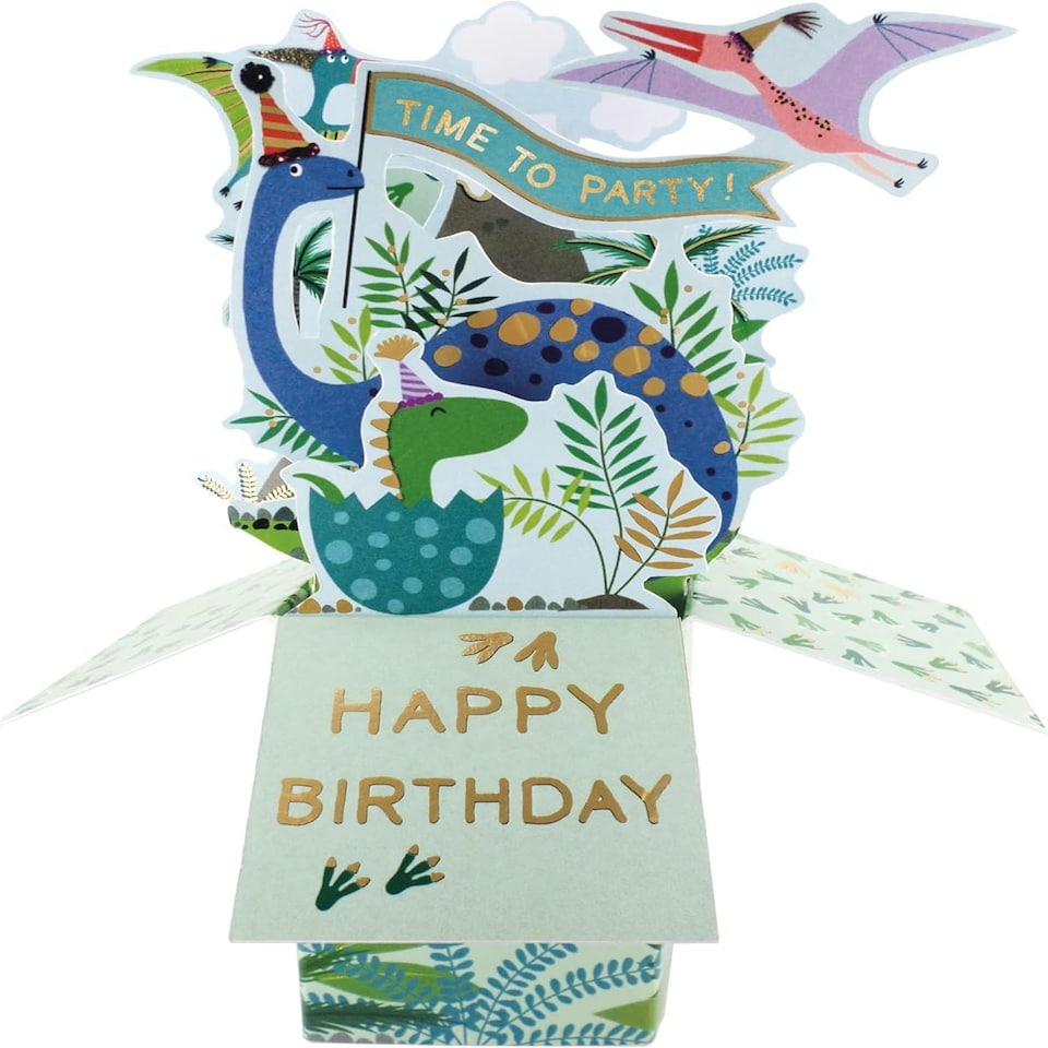image 1 of Time To Party Roar-Some Birthday! Pop Up Greeting Card