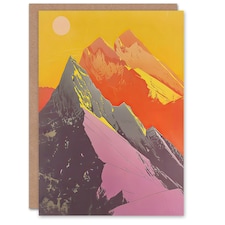Dolomites Mountains Alps Peaks Hike Sun Birthday Him Her Card