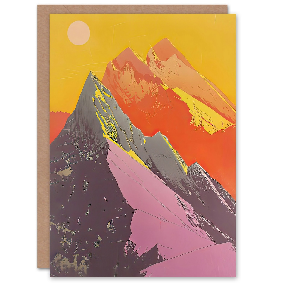 image 1 of Dolomites Mountains Alps Peaks Hike Sun Birthday Him Her Card