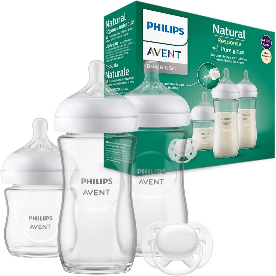 Philips Avent Glass Baby Bottle Newborn Gift Set SCD878/11