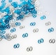 image 2 of 60th Birthday Confetti Blue & Silver 1 pack x 14 grams birthday decoration Foil Metallic 1 pack