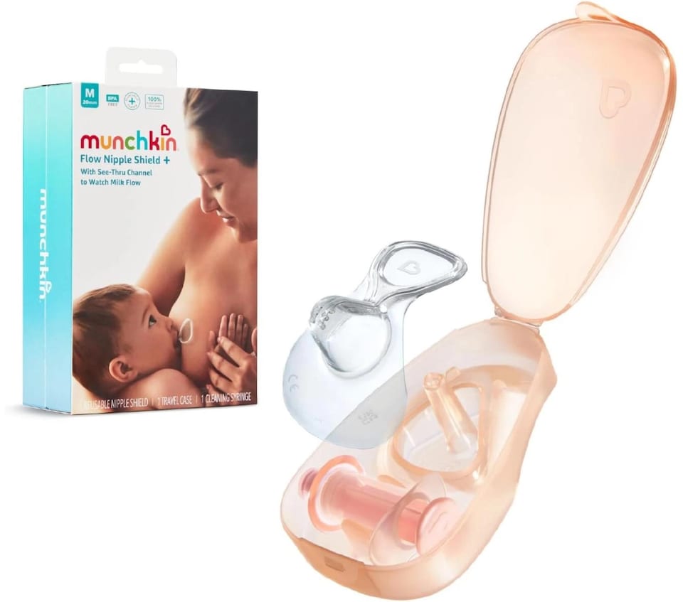 image 1 of Munchkin Nipple Shield 20mm Milk Flow Breastfeeding Visibility