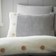 image 6 of Catherine Lansfield So Soft 2 Tone Buttoned Sherpa Grey Duvet Cover Set Grey | Double