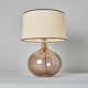 image 3 of BHS Petrice Large Smoked Brown Glass Table Lamp