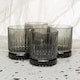 image 7 of Elysia Coloured Glasses Sets Drinking Glass Whiskey Tumblers | Grey | Set of 4 Grey 355ml | 4