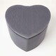 image 2 of Homescapes Arundel Heart-Shaped Velvet Footstool with Storage, Grey
