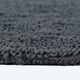 image 4 of Homescapes Luxury Reversible Semi Circle Bath Mat - | Grey