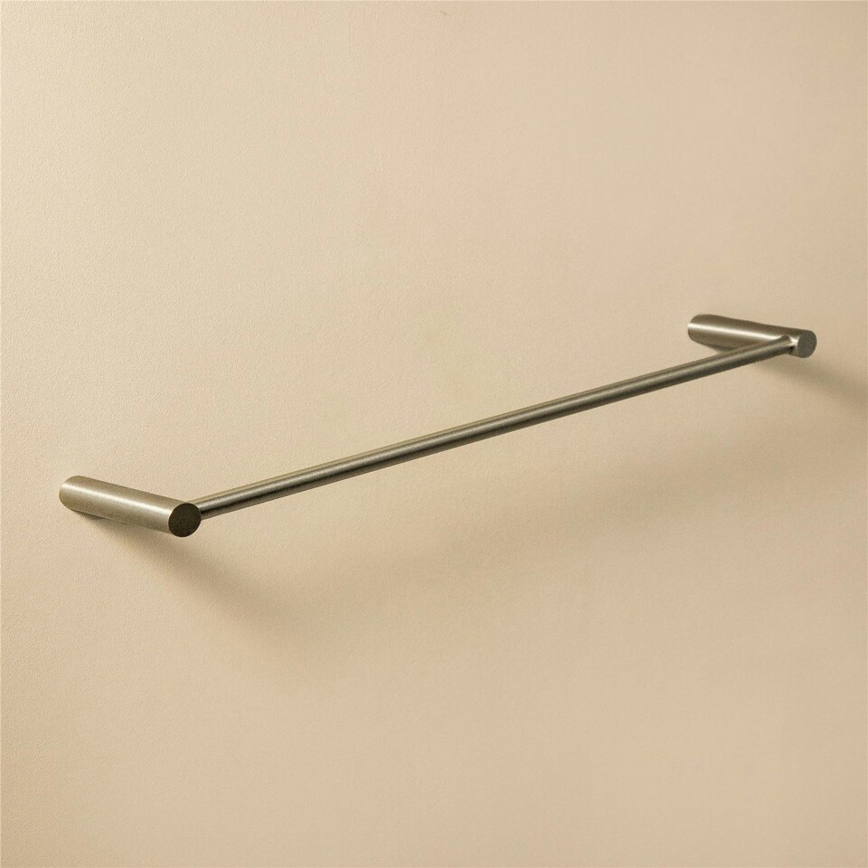 image 1 of Cosmic Bathroom Towel Round Rail Fixed Bar Design Lightweight Light Grey 60 cm