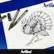 image 8 of Artline Drawing System Black Fine Tip Pens 4  Pack ( 0.05mm, 0.1mm, 0.3mm and 0.5mm Nib)