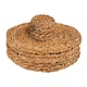 image 1 of Argon Tableware 12 Piece Round Woven Seagrass Placemats & Coasters Set Brown