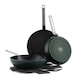 image 1 of GreenPan Evolution Ceramic Non-stick 3 Piece Cookware Set 24cm, 28cm Frying Pan & 28cm Wok