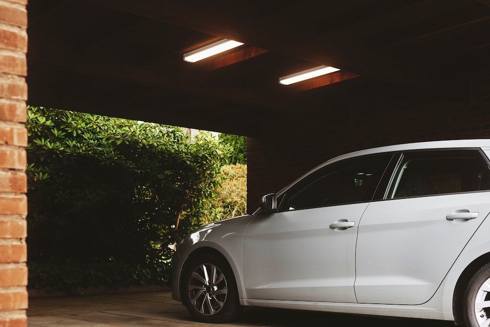 image 1 of Burbank 90 | Sensor | Batten Light Fitting | White