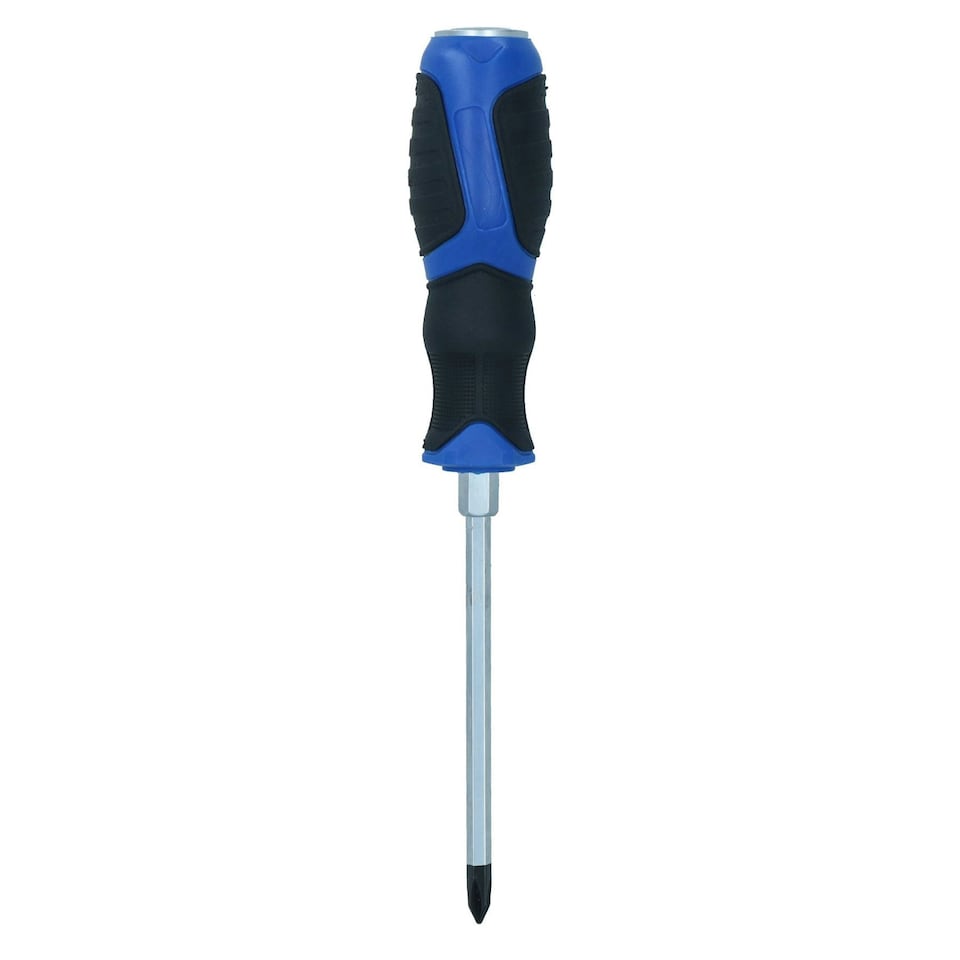 image 1 of PH1 x 100mm Phillips Premium Screwdriver Magnetic Hardened Tip + Rubber Grip