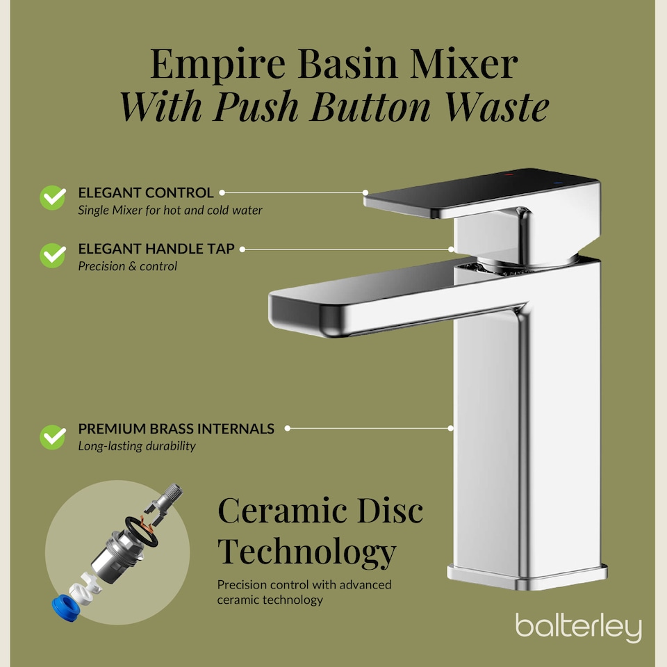 image 1 of Balterley Cloakroom Suite - Wall Hung Basin Unit, Toilet & Tap | White | Satin White | 438 x 400 x 222mm