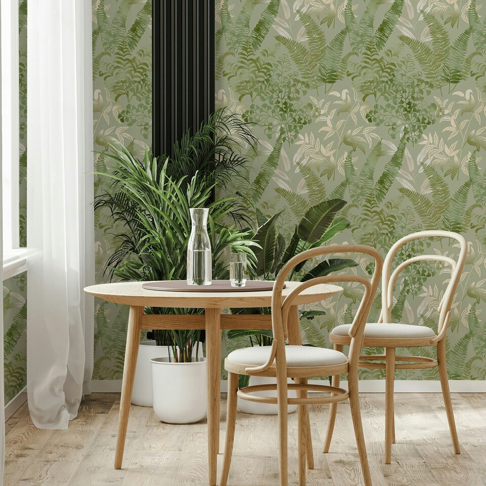 image 1 of Superfresco Easy Temptation Fresh Green Wallpaper Green | Green
