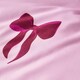 image 3 of OHS Bow Reversible Soft Cosy Plump Duvet Cover and Pillowcase Bedding Set Pink | Single