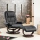 image 2 of Burdell Swivel Recliner with Massage and Heat Black