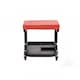 image 2 of Heavy Duty Garage Stool Rolling Mechanics Chair Crawling Seat | Red